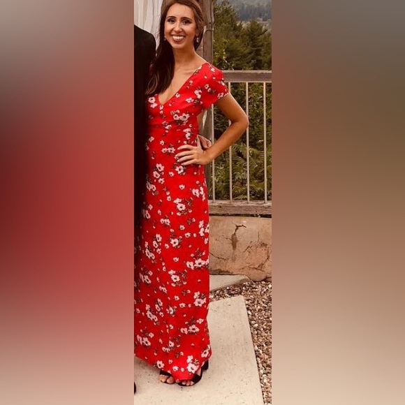 About Us Zahara Floral Maxi Dress Size XXS - Picture 2 of 2